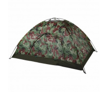 Туристическая палатка автоматическая 3х местная Voyager Camo 2х1.5х1.35м Камуфляж + Фонарь SB-9688Solar
