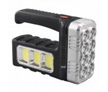 Фонарик ручной аккумуляторный на солнечной батарее Dual Light Solar Lantern 7702-A с функцией Power Bank XPE+COB