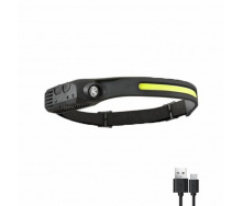 Налобный сенсорный фонарь светодиодный ленточный XBalog XB-XPE-COB USB