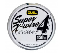 Шнур YO-ZURI Duel Super X-Wire 4 150 м 0.17 мм 8.0 кг Silver #1.0 (1111560 / H3581-S)