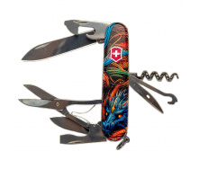 Складной нож Victorinox Climber Zodiac Сапфировый дракон 91 мм 14 функций (1.3703.Z3260p)