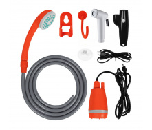 Аккумуляторный переносной душ SUNROZ Portable Shower Upgrade 2200 mAh Оранжевый (SUN4017_2)