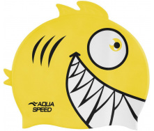 Шапочка для плавания Aqua Speed Zoo Pirana Желтый One Size (1000-246-18)