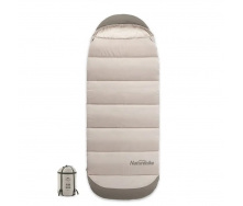 Спальный мешок с капюшоном Naturehike B400 NH21MSD11 Правый 220x85 см Зеленый (2238281129)
