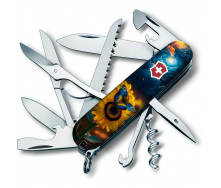 Складной нож Victorinox Huntsman Ukraine 91 мм 16 функций Звездная бабочка (1.3713.3_T3240pw)