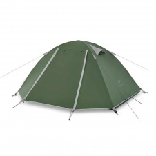 Палатка Naturehike P-Series CNK2300ZP028 трехместная 205х160+45х100 см Темно-Оливковый (1047-6976023920479)