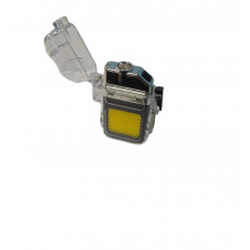 Зажигалка аккумуляторная спиральная X-LED 2в1 USB + карманный LED фонарик 9258