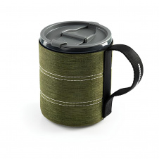 Кружка с неопреновой защитой GSI Outdoors Infinity Backpacker Mug 0.55 л Зеленый (1099-75283)