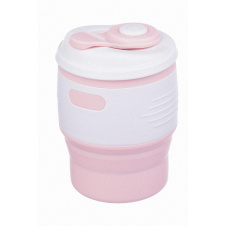 Складной силиконовый стакан с крышкой Tonna Barrel MARSHMALLOW