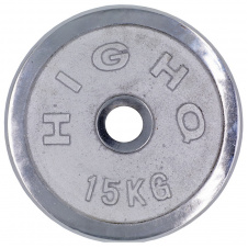 Блины (диски) хромированные HIGHQ SPORT TA-1457-15B 52мм 15кг Хром
