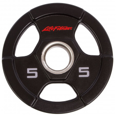 Блины диски полиуретановые LIFE FITNESS SC-80154-5 5кг Черный