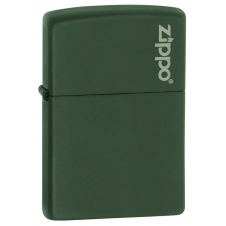 Зажигалка бензиновая Zippo Green Matte Logo (221ZL)