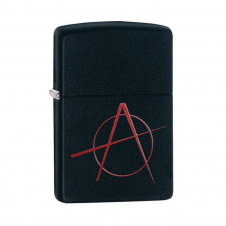 Зажигалка ZIPPO 218 BLACK MATTE ANARCHY (20842)