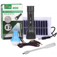 Фонарь ручной Yawang YW-037 с LED лампой и солнечной панелью (3_02656)