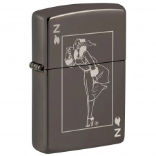 Зажигалка бензиновая Zippo 150 Windy Design Черная (49797)
