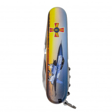 Складной нож Victorinox Climber Army Самолет и Эмблема ВС ВСУ (1.3703.3_W3040p)