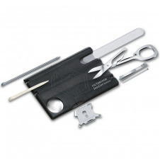 Мультитул Швейцарская карта Victorinox SwissCard Nailcare Черный полупрозрачный (0.7240.T3)