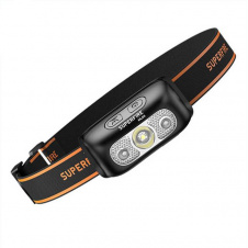 Фонарь налобный аккумуляторный SuperFire HL05-E 120 Lumen IP44 Black