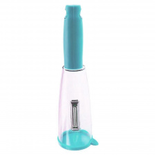 Нож для чистки овощей и фруктов с контейнером Fissman Skin-Peeler Blue (14964-hbr)