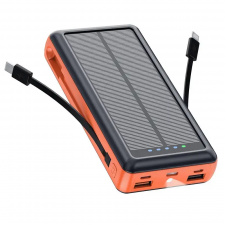 Зарядное устройство на солнечных батареях No Brand Powerbank 20000 mAh с фонариком (2431313731)