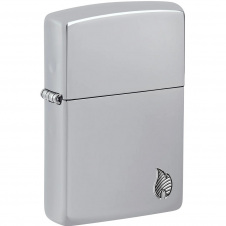 Зажигалка бензиновая Zippo Armor Series Flame Серебристый (46396)