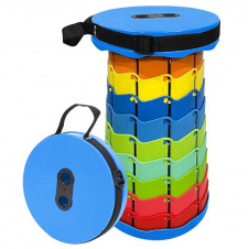 Складной туристический стул OPT-TOP Telescopic stool 47х25 см Разноцветный (2104618575)