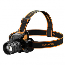 Фонарь налобный аккумуляторный HL58 SuperFire 350 Lumen IP44