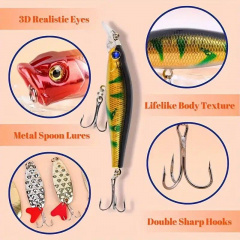 Адвент-календарь для рыбалки Fishing box 24в1 Fishing Tackle (H051244) Южноукраїнськ