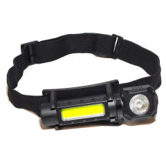 Фонарь аккумуляторный налобный HeadLight WJ-988 3W+COB3W Ворожба