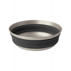Миска складная Sea to Summit Detour Stainless Steel Collapsible Bowl 665 мл Черно-серый (STS ACK039011-050101) Вінниця