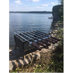 Шампуры с деревянной ручкой Gorillas BBQ Кольцо SKK86 45 см 6 шт (5469) Київ