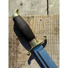 Нож финка Gorillas BBQ граб и латунь KN136 (5364) Костопіль