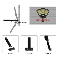 Фонарь уличный Solar Light BK-818-6 COB с датчиком движения на солнечной батарее (1762994013) Днепр
