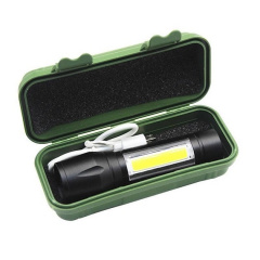 Фонарик светодиодный аккумуляторный Xiamen 3W LED + COB 350 лм USB (PH050713) Братское
