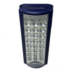 Ручной светильник кемпинговый аккумуляторный Almana KP-6324 24 LED с павербанком синий (1936348254) Оріхів