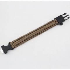 Браслет IP Paracord Flint-Fire + compass brown Королёво