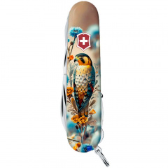 Складной нож Victorinox Huntsman Ukraine 91 мм 16 функций Благородный Сокол (1.3713.7_T3260pw) Біла Церква