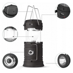 Фонарь ручной MONTE MT-5900-W кемпинговая лампа Черный (85541001) Ровно
