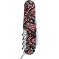 Складной нож Victorinox Huntsman Design принт Кожа питона 91 мм Разноцветный (1.3713_R2200pk) Київ