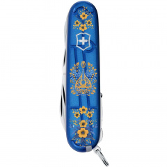 Складной нож Victorinox Huntsman Ukraine 91 мм 15 функций Украинские мотивы (1.3713.T2_T1370u) Камінь-Каширський