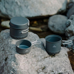 Набор посуды для кемпинга Naturehike CNK2300CJ0002 2 предмета Серый (2323547817) Володарск-Волынский