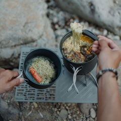 Набор посуды для кемпинга Naturehike CNK2300CJ0002 2 предмета Серый (2323547817) Володарск-Волынский
