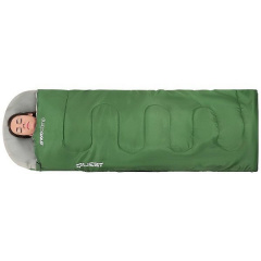Спальный мешок с компрессией Enero Quest 210x70 см Зеленый (1050287) Костопіль