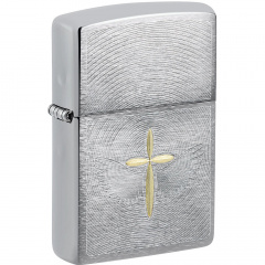 Зажигалка бензиновая Zippo Spiritual Cross Design Серебристый (46479) Шепетівка