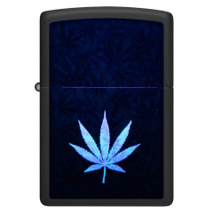 Зажигалка бензиновая Zippo Cannabis Design Black Light (48736) Киев