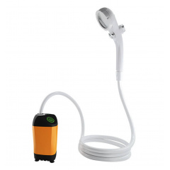 Аккумуляторный переносной душ SUNROZ Camping Shower YT70W New Generation 7800 mAh Оранжевый (SUN4017_3) Броди
