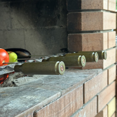Шампура на подарок с гильзой Gorillas BBQ SKK80 45 см 4 шт (5462) Вышгород
