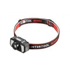 Фонарь налобный Intertool-Storm 3Вт x 120Лм x 1200мAч 7 (LB-0311) Курень