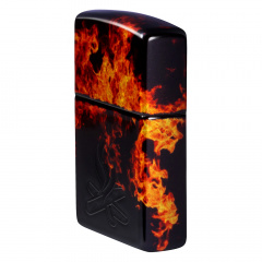Зажигалка бензиновая Zippo Fusion Inferno Design (46389) Городок
