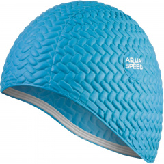 Шапочка для плавания Aqua Speed Bombastic Tic-Tac Голубой One Size (1000-117-01) Бердичев